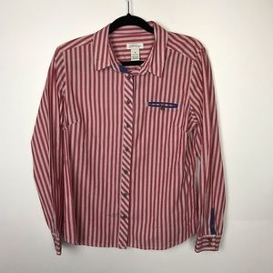 Orvis Red and White Strips Button Down Shirts